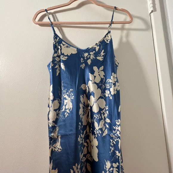 💜SPECIAL SALE💜Reformation Alisal Silk Dress in Cyanotype - Picture 14 of 16